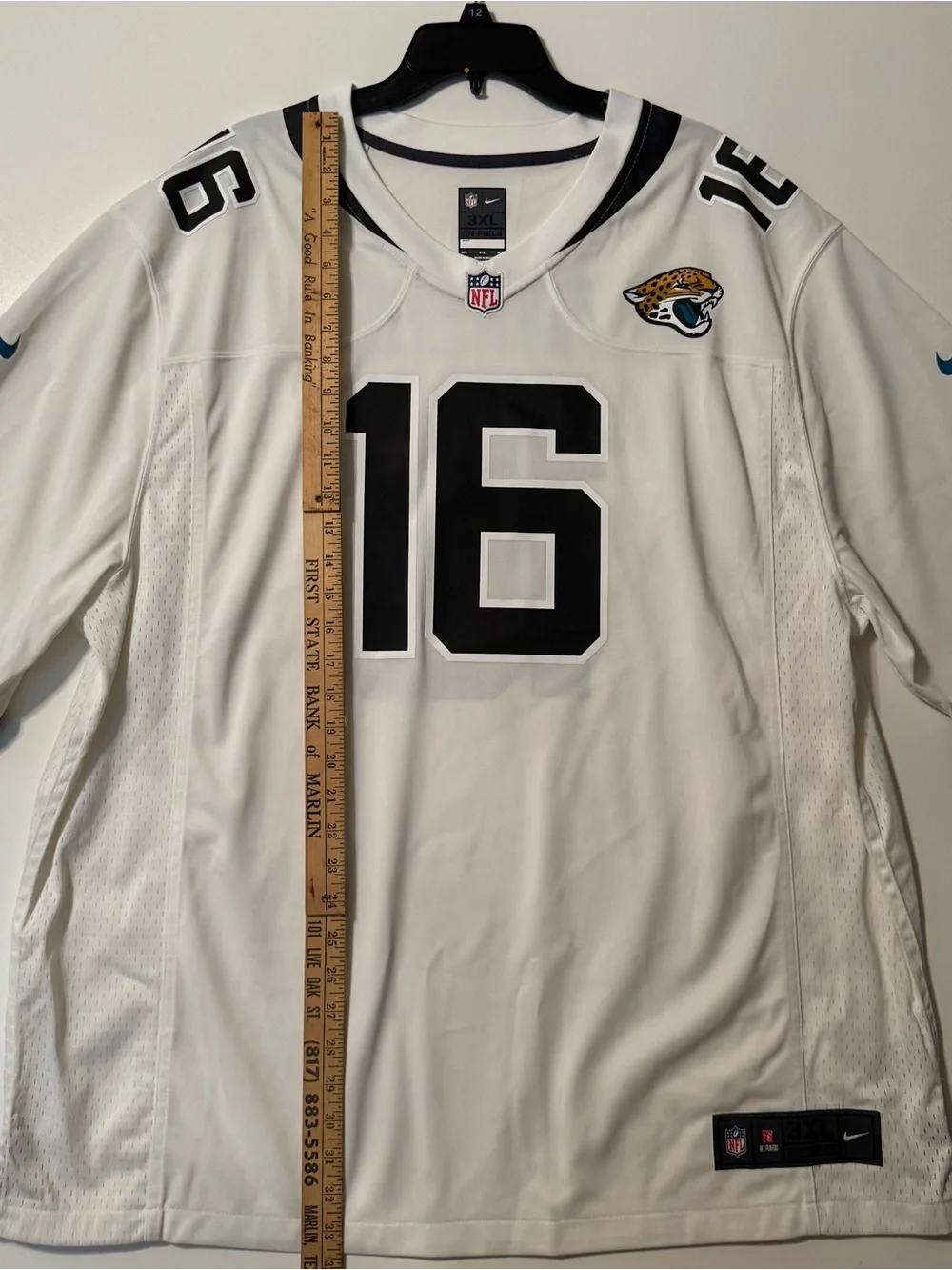 NFL Jacksonville Jaguars #16 White and Black Game Jersey